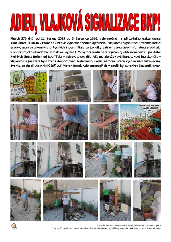 Bratrstvo Ko�i�� pracky sv�silo sv� vlajky