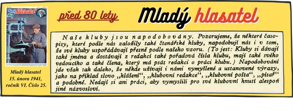 Na�e kluby jsou napodobov�ny, psala redakce Mlad�ho hlasatel