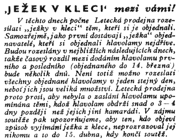 Je�ek v kleci mezi v�mi - Mlad� hlasatel ro�n�k 6 ��slo 30