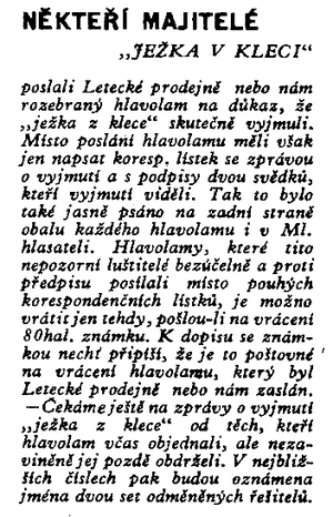 Mlad� hlasatel 6 / 35 - je�ek v kleci