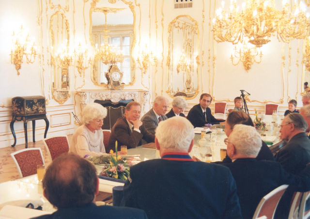 Setk�n� Jaroslava Foglara s V�clavem Havlem 25. 5. 1994