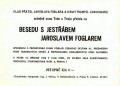 Pozv�nka na besedu KPJF 1968